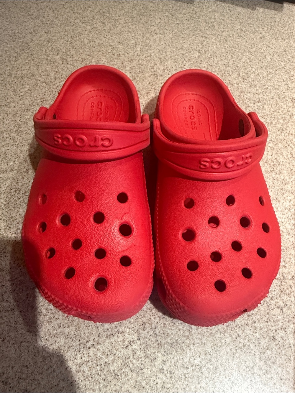 Crocs Kids Classic Clog in Red size 12c